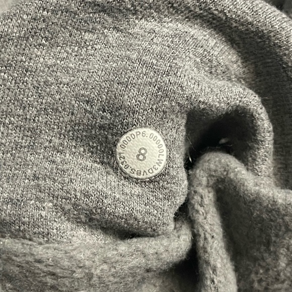 Lululemon Gray All Yours Hoodie Sweatshirt US 8 - Picture 8 of 8